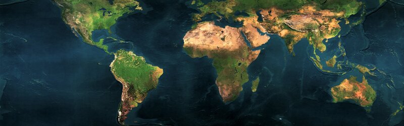 world map from space