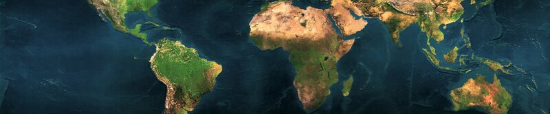 world map from space