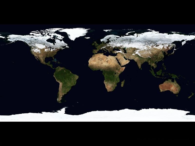 World Map from Space — Photograph