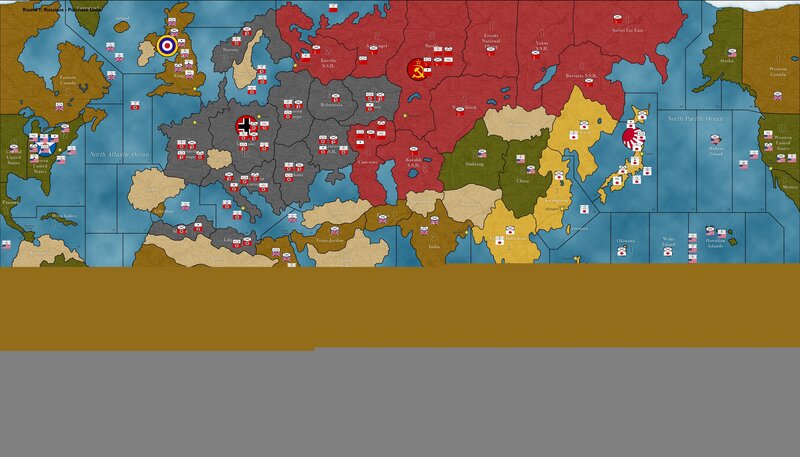 World Map Game Board