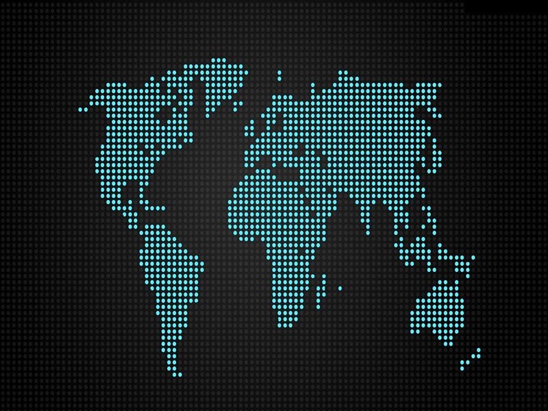 World Map in Dots