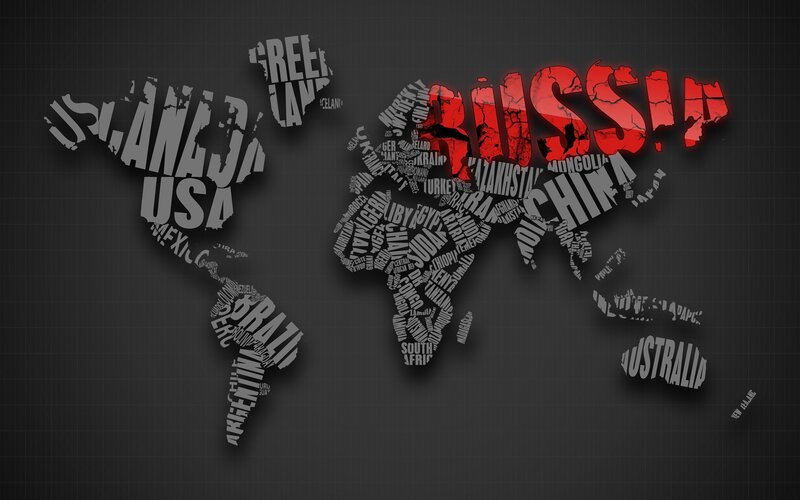 World Map Made of Country Names — Black, Dramatic, Digital Art, Text