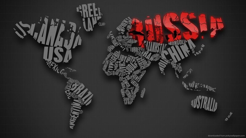 World Map Made of Text — Black, Dramatic