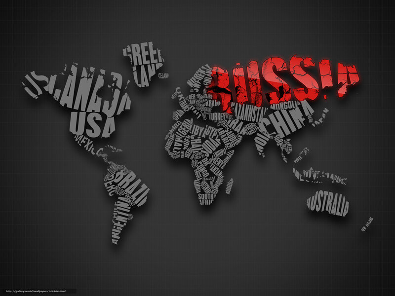 World Map Made of Text — Black