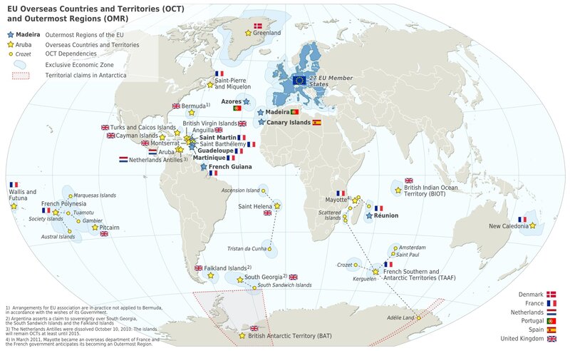 World Map of EU Territories