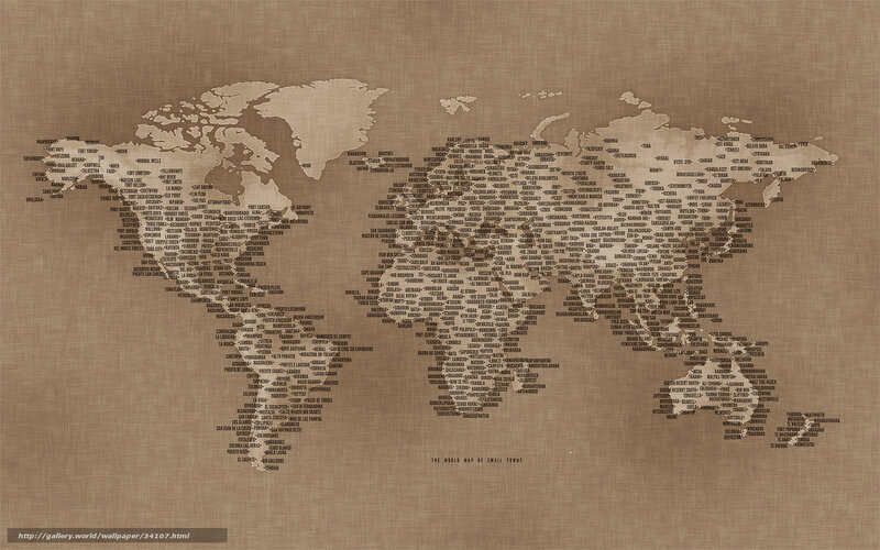 World Map of Small Towns