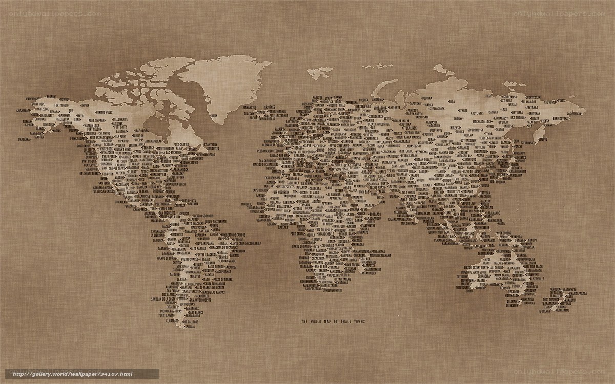 World Map of Small Towns