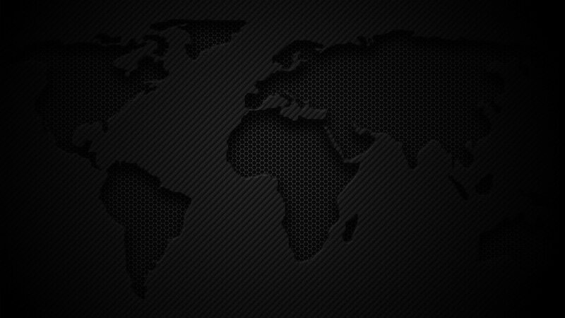 world map on carbon fiber