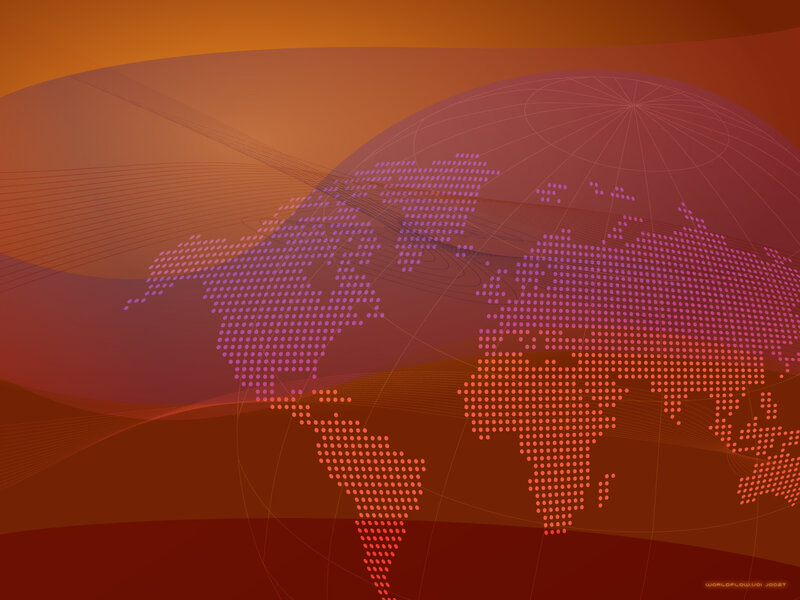 World Map on Globe