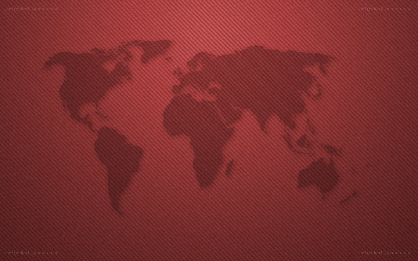 world map on red background
