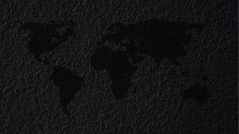 World Map on Textured Surface — Black