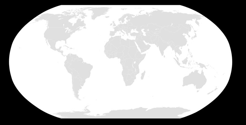 World Map Projection — Gray