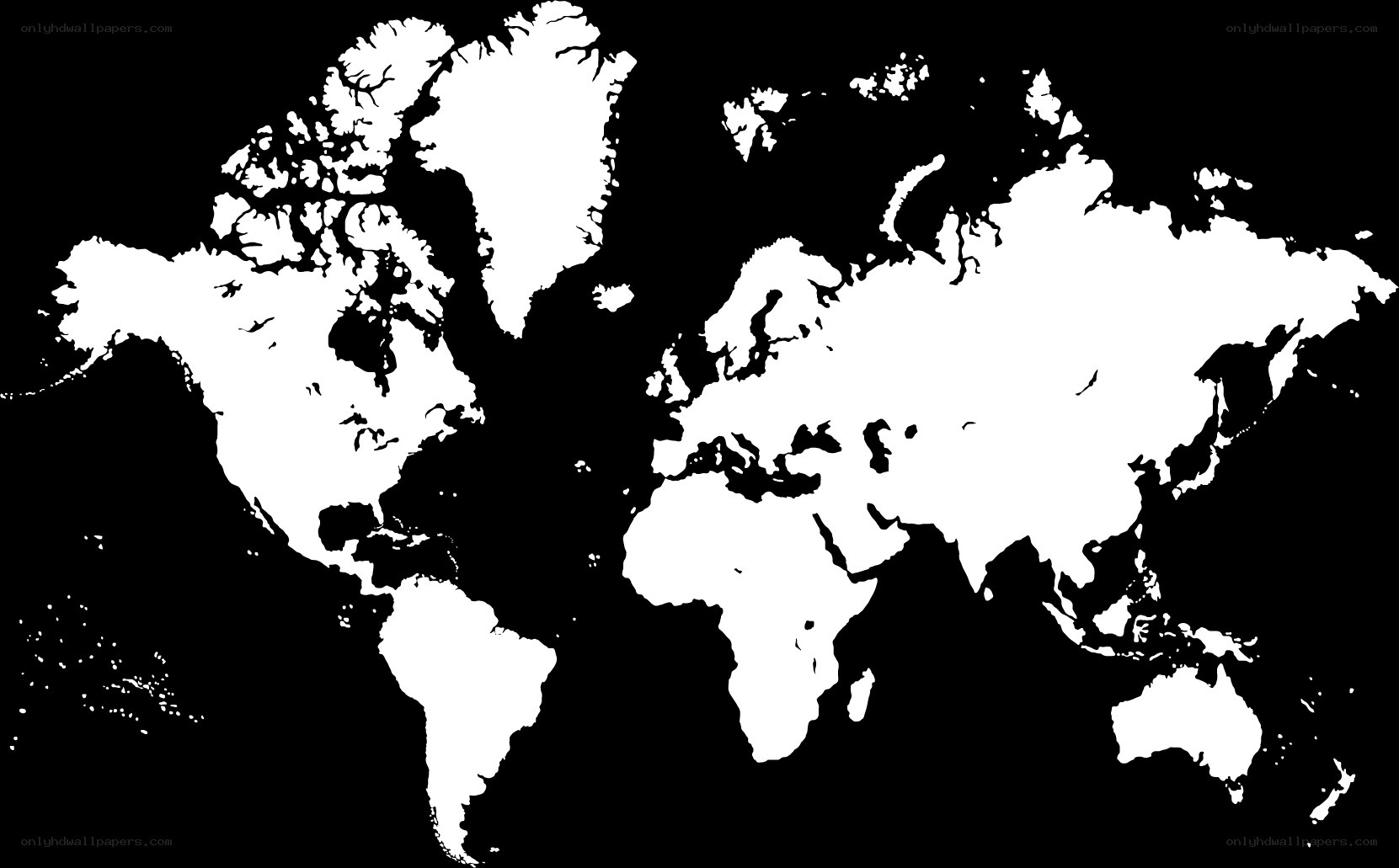 world map silhouette