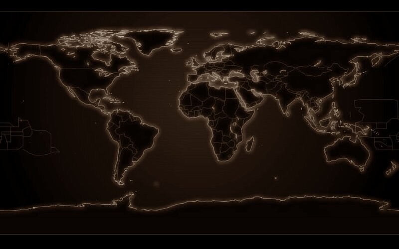 World Map with Borders
