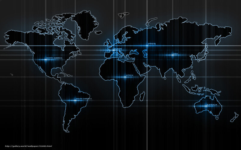 World Map with Grid