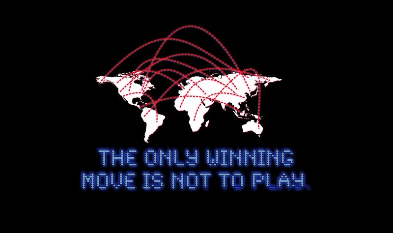 world map with quote