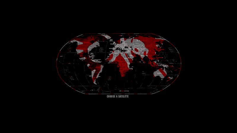 World Map with Red Overlays