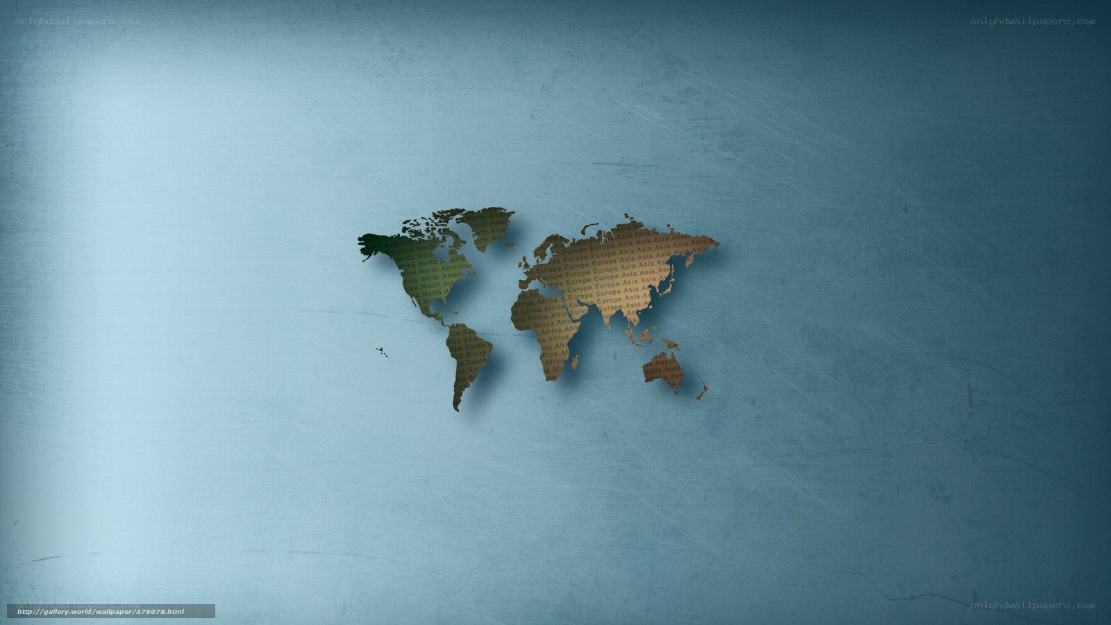 World map with text design