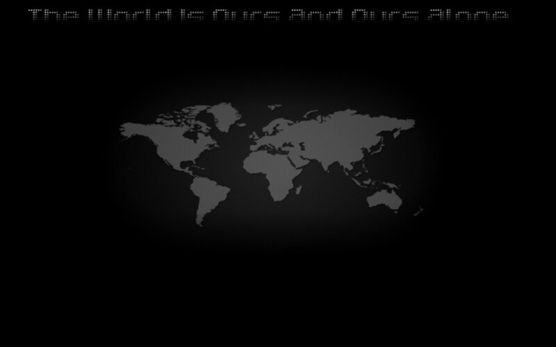 World Map with Text