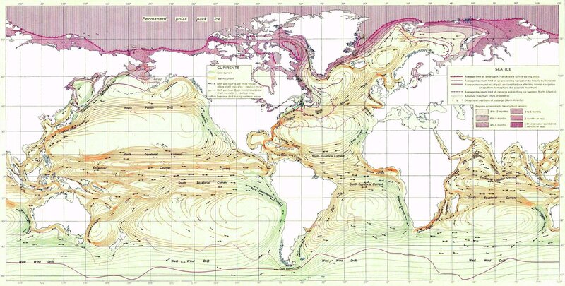 World Ocean Currents Map