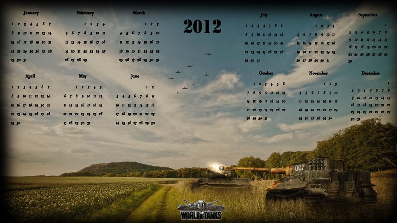 World of Tanks 2012 calendar