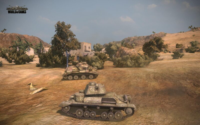 World of Tanks gameplay scene