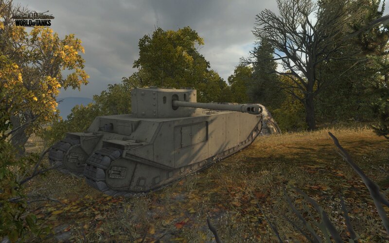 World of Tanks tank in forest