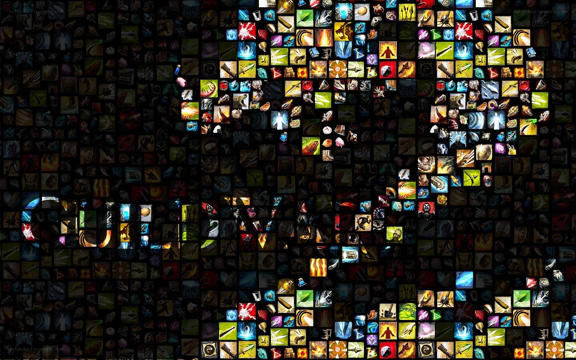 World of Warcraft ability mosaic