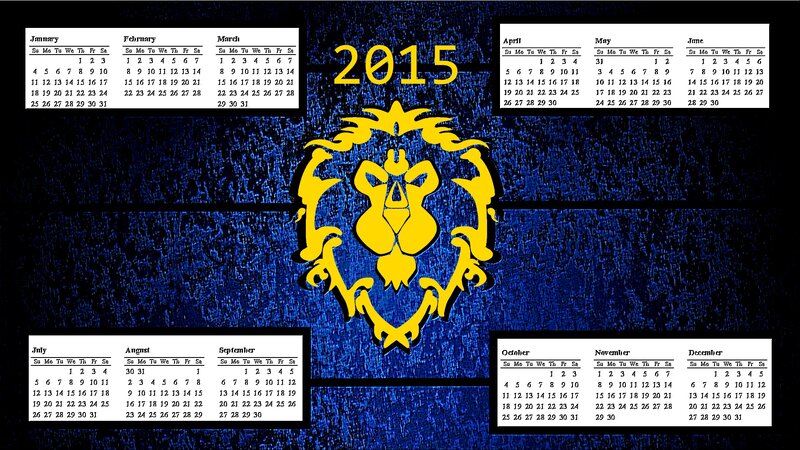 World of Warcraft Calendar — Blue