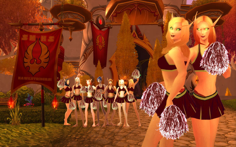 World of Warcraft cheerleaders