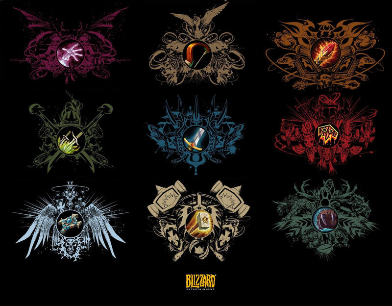 World of Warcraft class icons