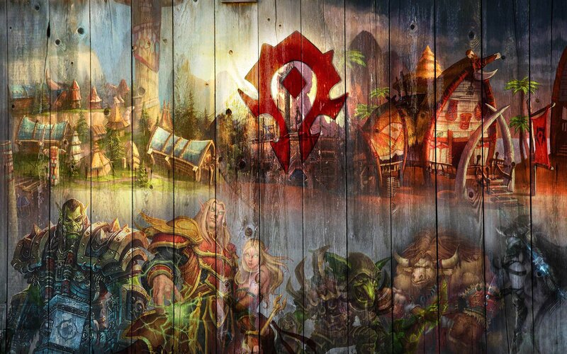 World of Warcraft faction mural