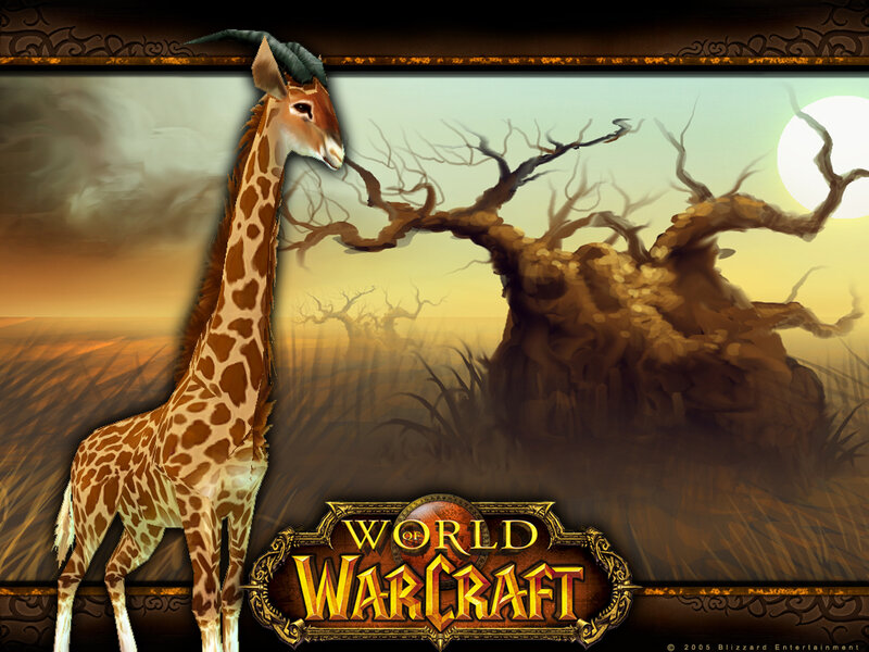 World of Warcraft giraffe wallpaper