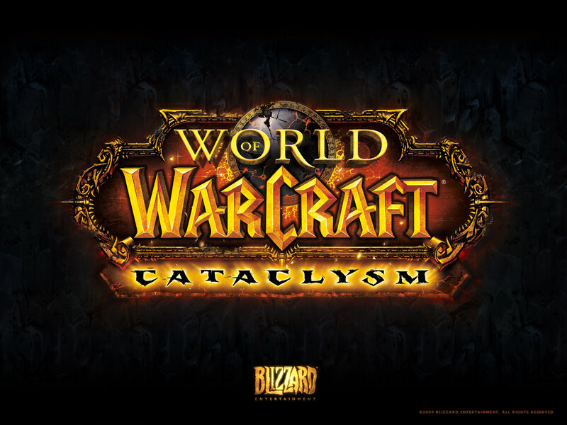 World of Warcraft Logo — Black, Dramatic, Digital Art