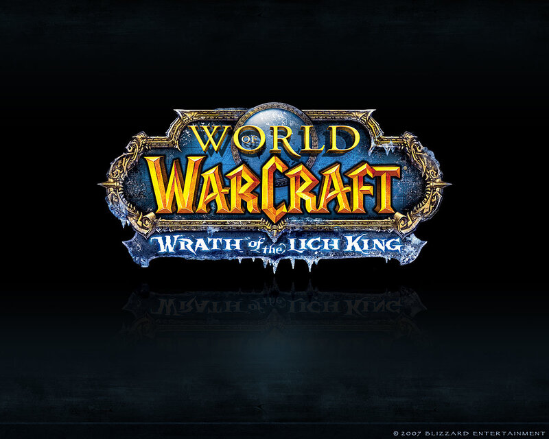 World of Warcraft Logo — Black, Dramatic