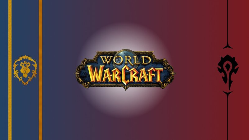 World of Warcraft Logo — Blue