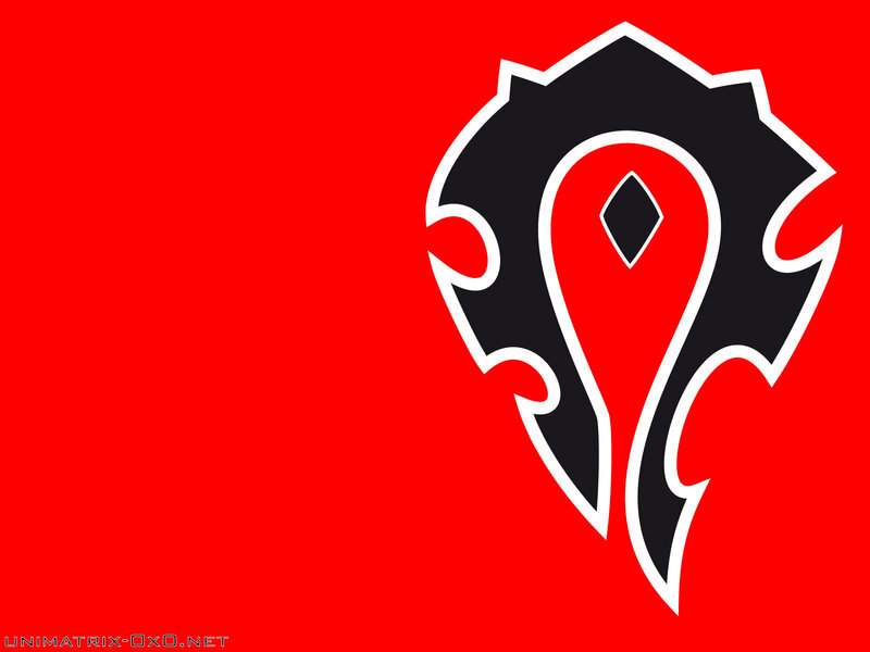 World of Warcraft logo on red