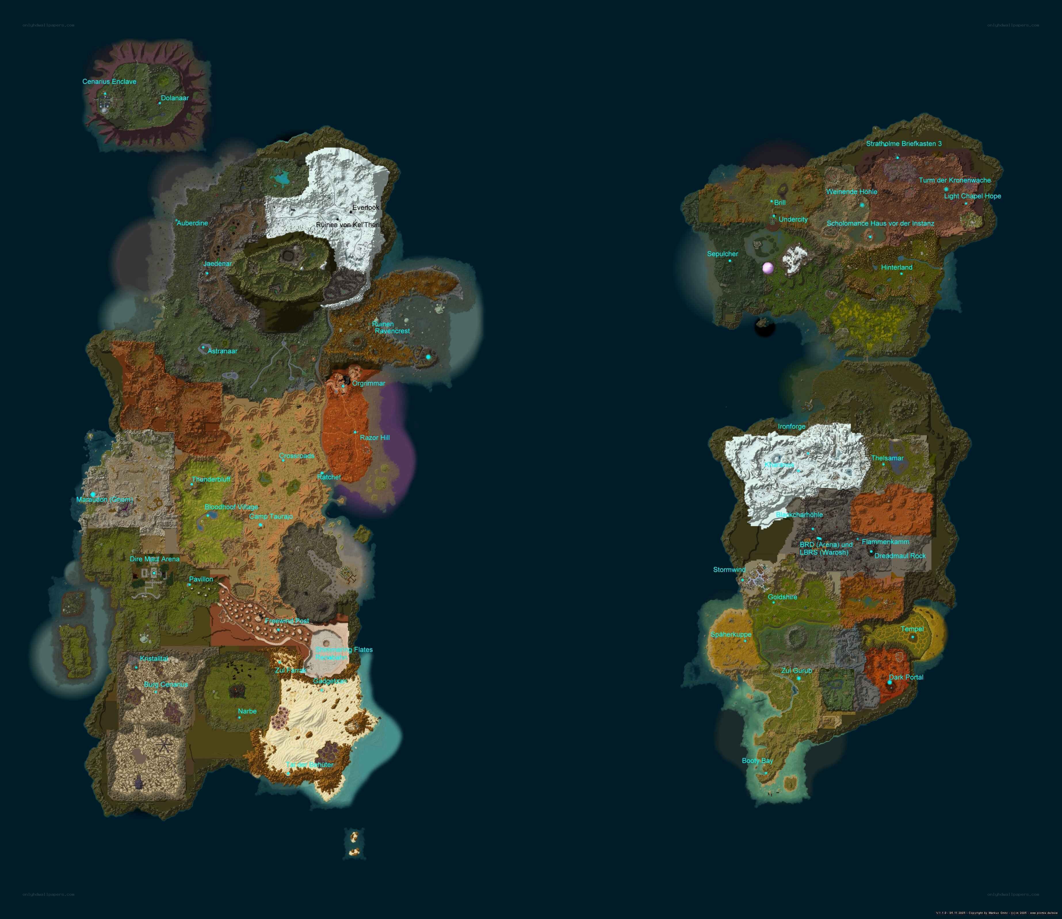World of Warcraft map