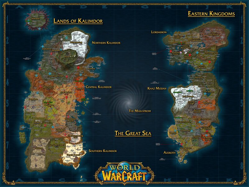 World of Warcraft map