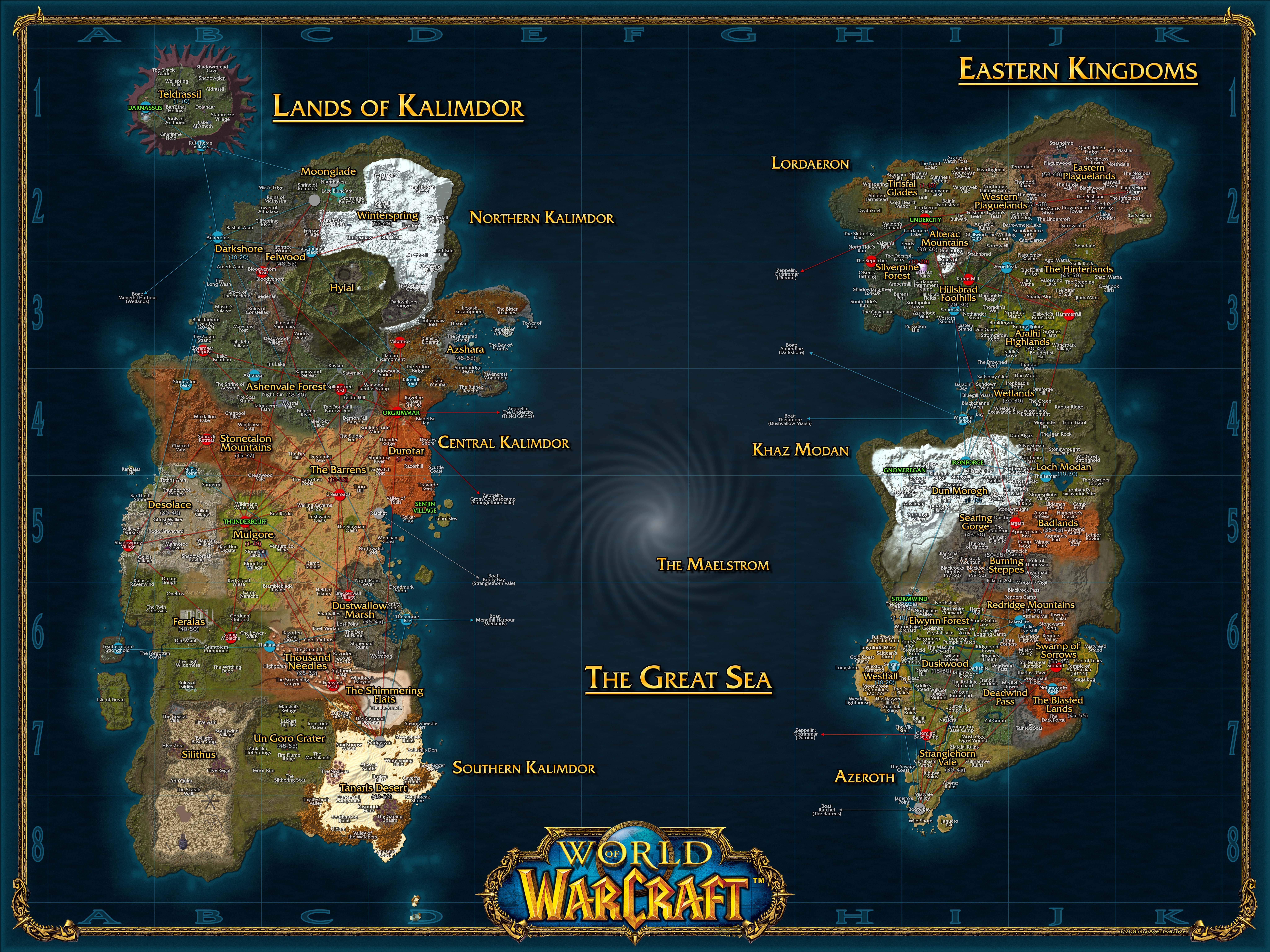 World of Warcraft map