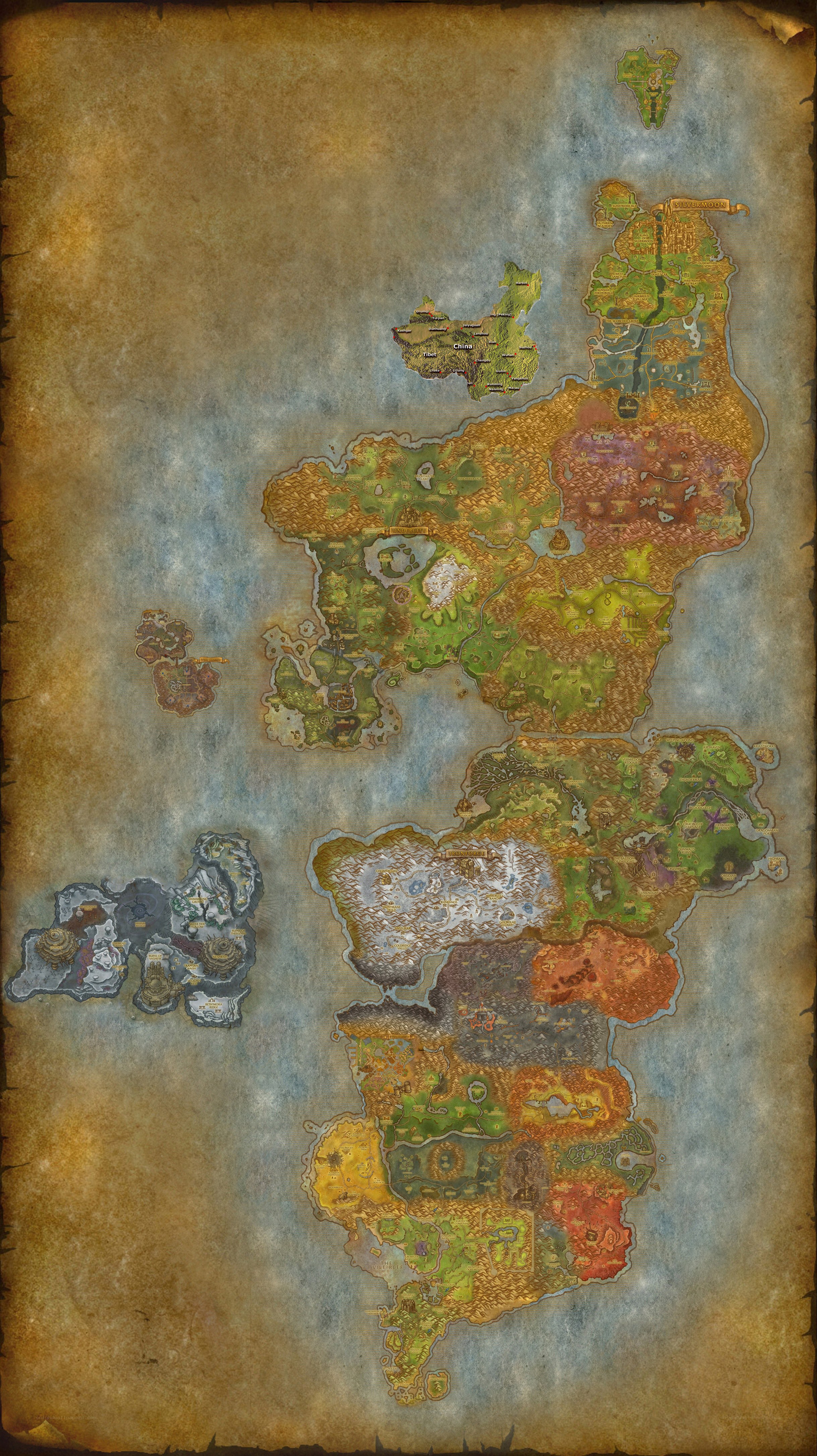 World of Warcraft map