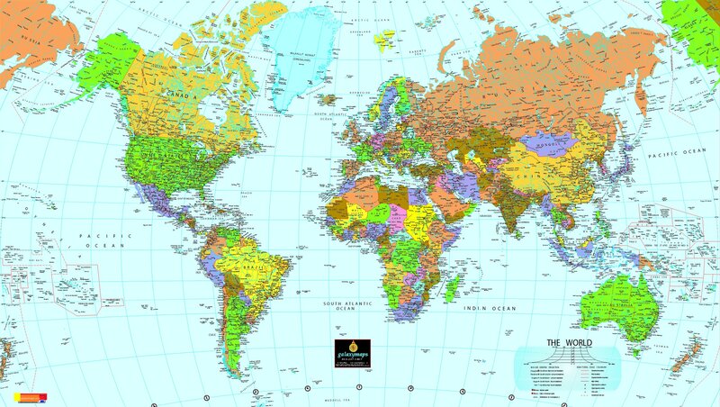 world political map