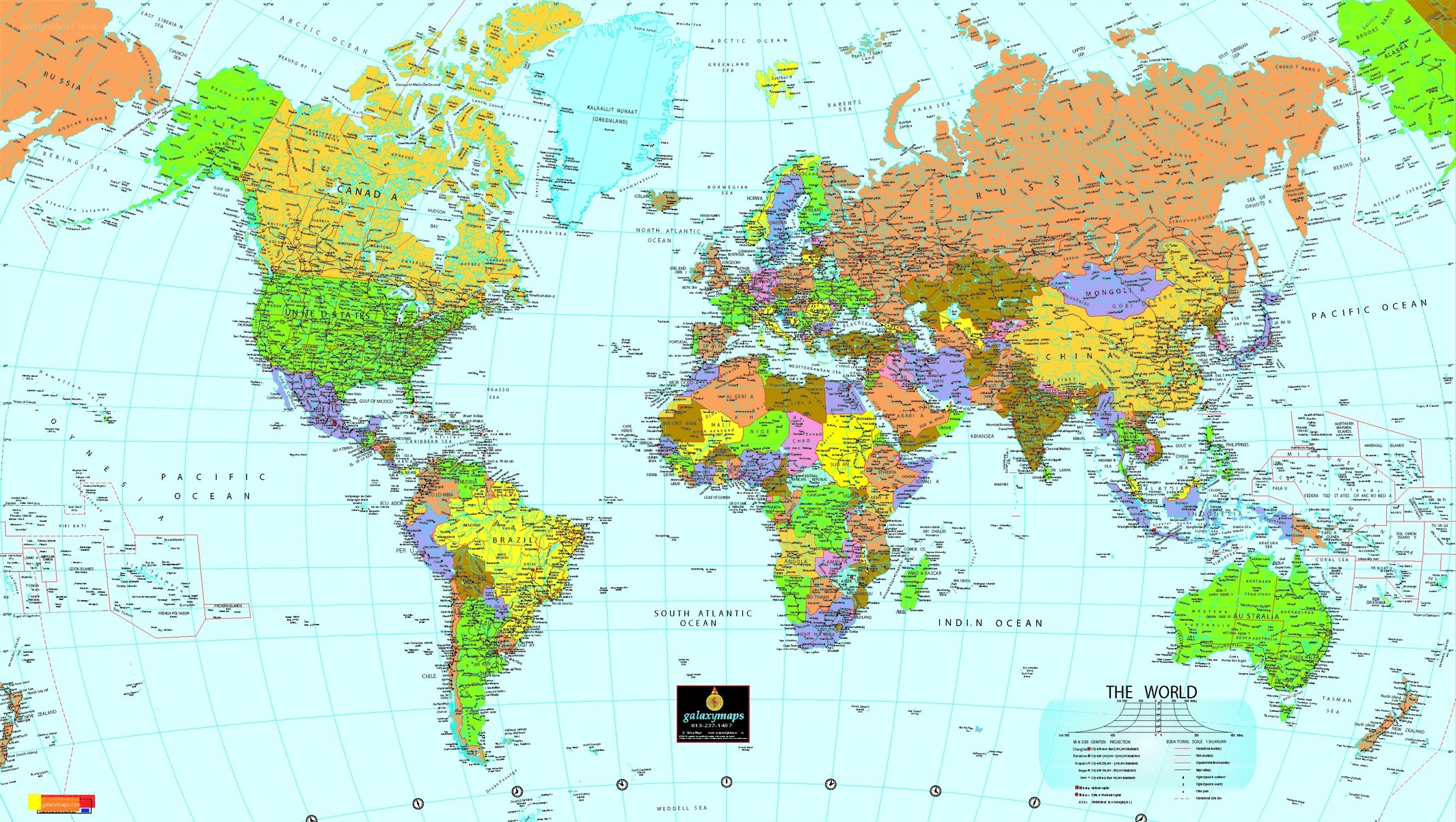 world political map