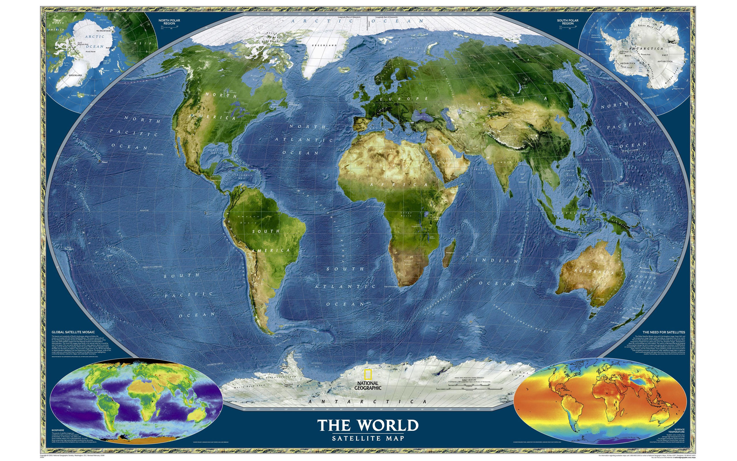 World Satellite Map