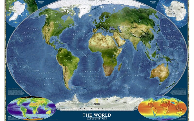 World Satellite Map