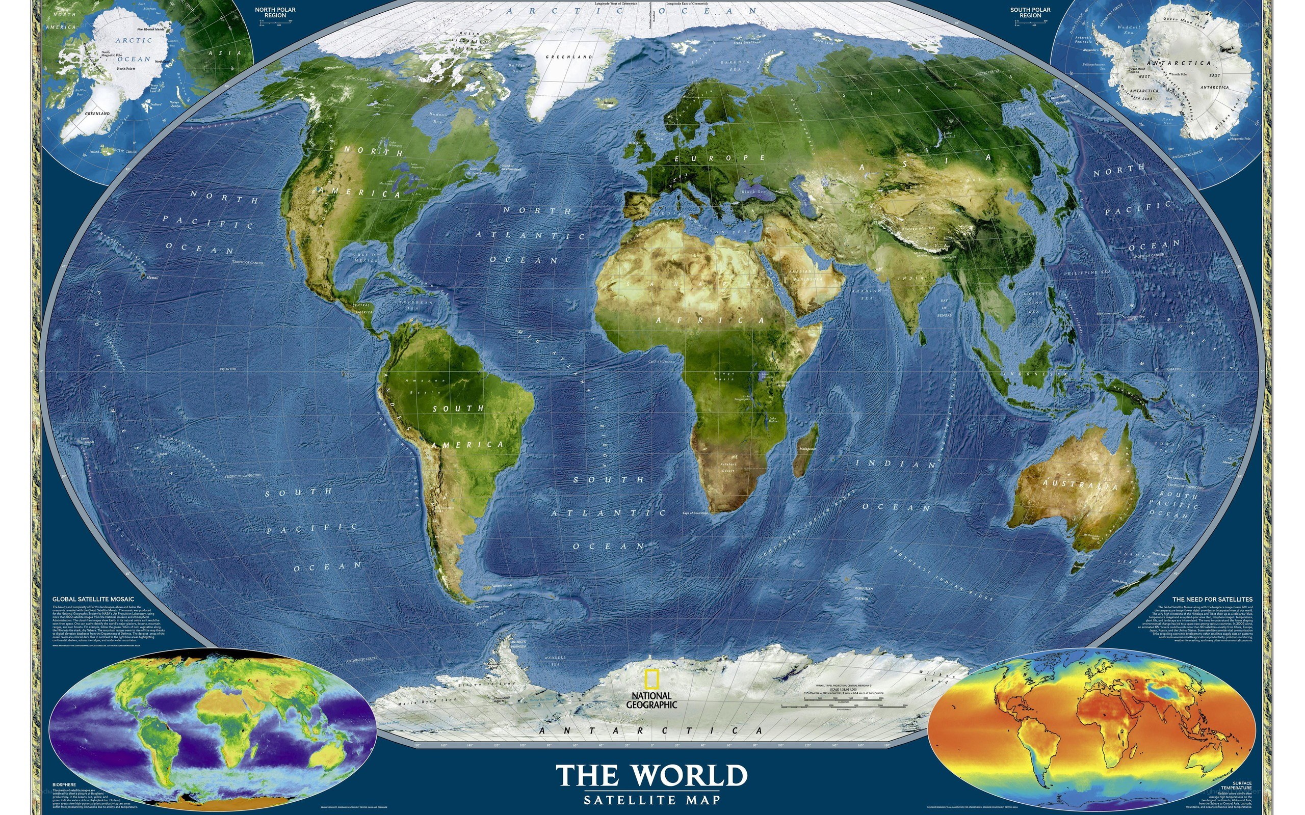 World Satellite Map