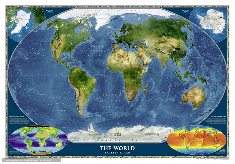 World Satellite Map