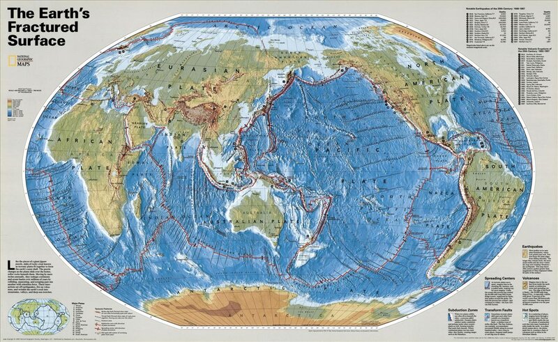 World Tectonic Plates Map