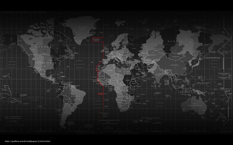 World Time Zones Map