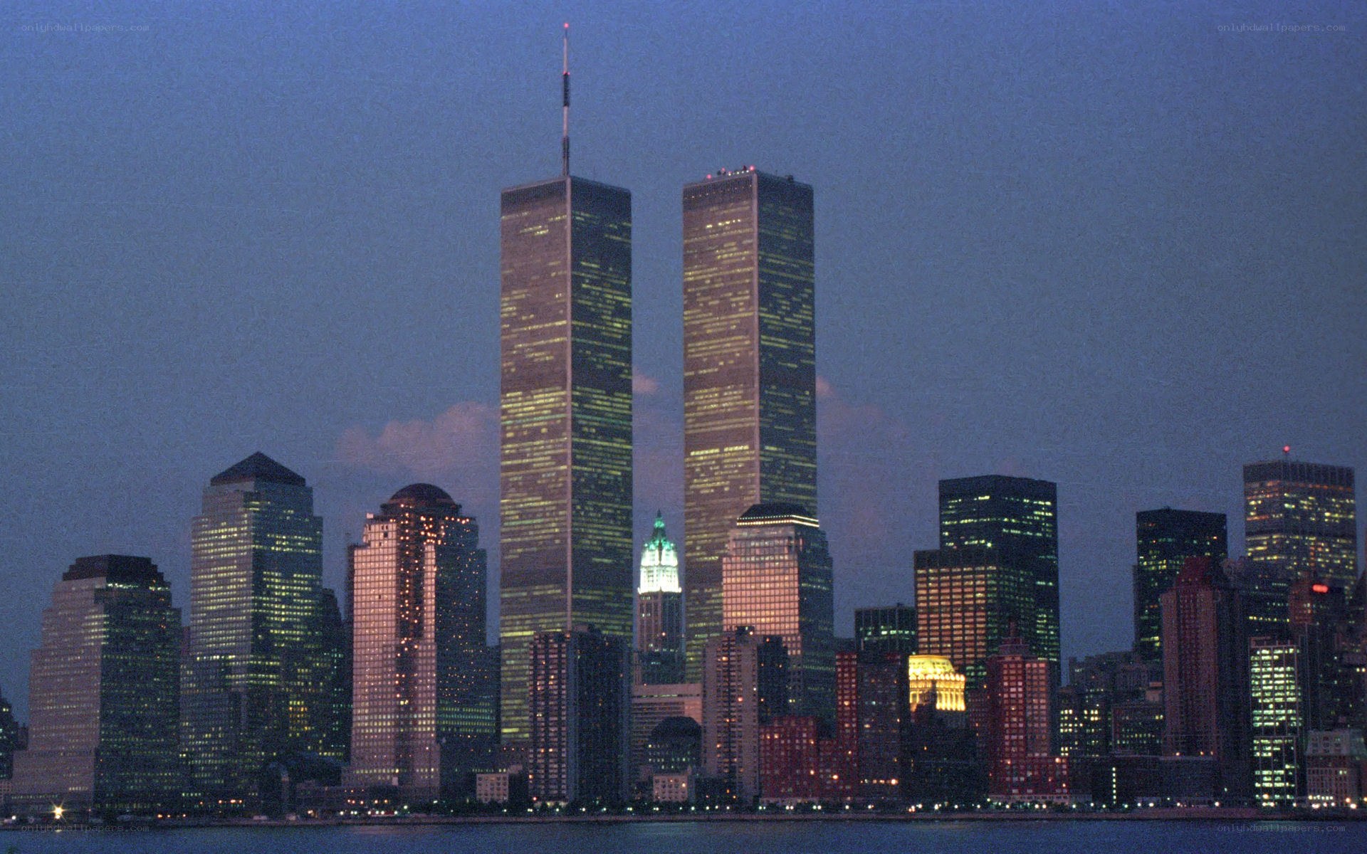 World Trade Center at dusk